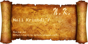 Nell Kristóf névjegykártya